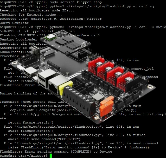 BIGTREETECH Manta M4P V2.2 mainboard with CB1 running Klipper